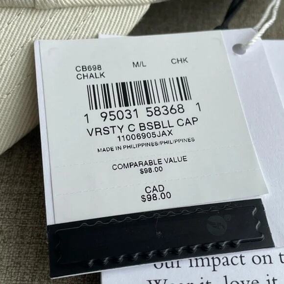 ❤️ Coach Varsity Baseball Cap Chalk M/L main image 5